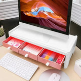 Multifunction Monitor Stand Table Desktop Computer Screen Riser Lockers Desk Organizer Stationery Boo Storage Office Supplies