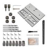 Adjustable Drilg Guide Puncher Locator 3 In 1 Woodworking Doweg Jig Kit Positioning Hole Opener Carpentry Accessory
