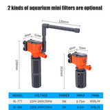 3W/5W 3-in-1 Mini Aquarium Sponge Oxygen Supply Quiet Air Pump Filter for All Small Fish Tank