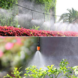 Garden Patio Water Mister Air Misting Cooling Micro Irrigation System Sprinkler 5M&10 dripper-heads
