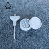 CRUSHER Dry Herb Grinder with Cone Rolg Paper Filg Funnel Degradable Material Herbal Crusher DIY Pipe Smoking Accessories