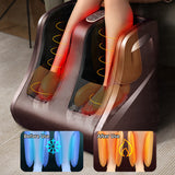 Electric Calf and Foot Massager - Acupressure, Air Compression, Hot Rolg. Leg Beauty Massage. Suitable for European Size 47.