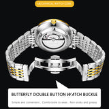 GUANQIN Week Calendar Type Luxury Man watch Stainless steel Mechanical watch for men Sapphire Waterproof Luminous Men's watches