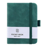 Stylish Portable Diary Notebook with Elastic Strap Bookmark Ribbon Design for Home