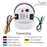 85mm GPS Speedometer Gauge With Antenna 0~200KMH 7 Color BackLight Trip ODO COG Odometer+Turn Light for Marine Car 12V 24V