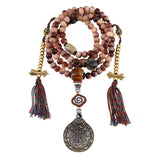 Original Ecological Bloody Natural Camel Bone Bracelet Tibetan Buddhist Beads 108 Pcs