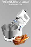 Electric with Stainless Steel Bowl, 5-Speed Stand Mixer, Dough Hook Mixer for Seasoning and Frost Power