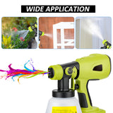 Cordless Replacement for RYOBI 20V Max Battery - Handheld Electric Paint Sprayer with 1000ML Container