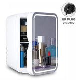 CE FCC ROHS Small Makeup Skincare Fridge with  LED Light Makeup Mirror Car Fridge Refrigerators Cosmetics Mini Fridge