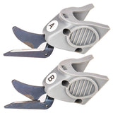 2 Pcs Cutting Fit for Wbt-1 Fabric Electric Scissors Cloth Cutter, A & 1 Set Cutter Head B