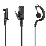 HYT G-shape Earhook Earpiece PTT Mic Microphone Headset for Hytera PD600 PD602 PD605 PD662 PD665 PD680 PD682 PD685 X1p X1e Radio