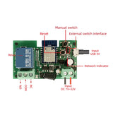 12V Wifi Relay Tuya Smart Life App Switch Module Remote-Timer Self-Locking Work With Google Home 2 Way Control