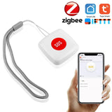 TUYA ZigBee SOS Sensor Alarm Elderly alarm Waterproof Emergency Panic Button Tuya Smart Life App Remote Control