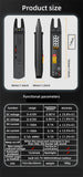 Digital Clamp Meter Fork Pen Current Charging Smart Ammeter Pliers Professional Electrical Tester Auto Multimeter