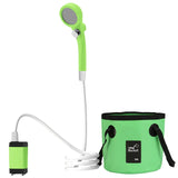 Portable Digital Display Electric Shower Pump with 6000mAh Rechargeable Battery for Hiking Travel Beach Pet Watering