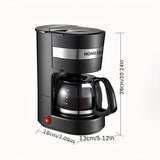 1Pc Drip Coffee Maker With 650ml/22.88oz Large Capacity Glass Carafe, Dual Usage For Coffee And Tea, Fast Brewing