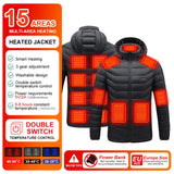 Zone 21 Men Women Winter Outdoor Electric Heated Warm Jacket Suitable for Ski Camping EU Size