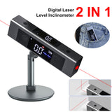 Digital Level Incometer Laser Protractor Angle Ruler Dual-Screen Type-C Rechargeable Construction Measurement Tool