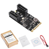 2 Ports SATA III 6Gb/s M.2 pcie 3.0 b m key 22x42 Controller Card