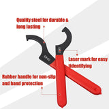 3 Piece Machine Tool Wrench ER Multi-Specification Electrophoresis Blackening Wrench ER25/32/40 Wrench Black & Red