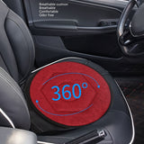 Round Car Cushion 360 Degrees Geometric Rhombic Shape Portable Rotating Seats Pad for Elderly
