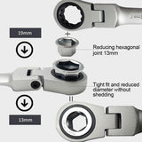 36PCS Wrench With Box Multi-Functional Two-Way Adjustable Double-Ended Ratchet Spanner Socket Screwdriver Set