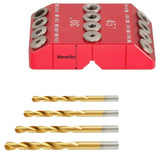 30/45/90° Angle Hole Guide Jig for Angled and Straight Hole,Cable Railing Lag Screw Drilling Template,4 Drill Bits