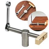 For 20MM Hole Woodworking Desktop Clip Fast Fixed Clip Clamp Brass Fixture Vise Woodworking Benches Joinery Carpenter Tool