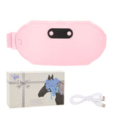 Waist Heating Massage Belt Reduce Pain Hot Compress 6 Temperature USB Charging Uterus Heating Belt 6 Vibration Levels Portable