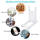 20 Pcs Stand, Acrylic Plate Stands Adjustable Sliding Clear Display Stand Easel Two Part for Plates,Books