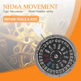 NH36/NH36A Automatic Movement Crown At 3 Self-Winding Mechanical Date/Day Watch Replacements Part for SEIKO