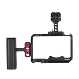 Andoer for Sony ZV-E1 Aluminum Alloy Camera Video Cage Kit with Cold Shoe Mounts Numerous 1/4" Threads