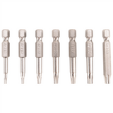 7Pcs Set Bit Screwdriver Drill Bits Screw Driver Magnetic 1/4Inch Hex Shank Hand Tools Five-Pointed Star Bore Hole