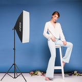 Andoer Photography Light kit 50x70cm Softbox Lighting Set with 85W LED Light+Light Stand for Studio Portrait Product Photo Video
