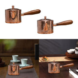 400ml Thickened Copper Kettle/Milk Jug Maker - With Filter, For Picnic, Camping & More