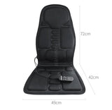 Electric Vibrating Massage Cushion Home Car Seat Portable Massager Infrared Heating Pat Back Vibrator Mat Pain Relief