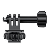 VRIG AC24 Sports Camera Cold Shoe Adapter 180° Adjustable with 1/4 Inch Screw Hole Tripod Mount for GoPro Hero 12/11/10/9