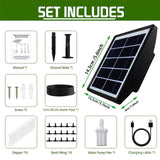 Automatic Drip Kit - Anti-siphon Solar Powered Irrigation System for Garden Balcony, 1-600s Timer, Easy DIY
