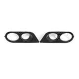 Front Lower Bumper Lamp Frames Fog Light Covers Replacement for E46 M3 2001-2006 51112695255 51112695256
