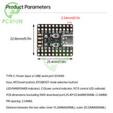 STM32F103C6T6A STM32F103C8T6 CH32V103C8T6 Mini Microcontroller Development Arm Architecture Minimum System Board Type-C