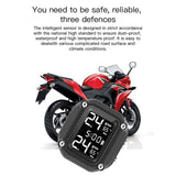 Infitary Wireless USB Charging TPMS for Motorcycle with 2 External Sensors Digital Display Tire Pressure System