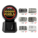 1D 2D QR Desktop Wired Barcode Scanner Hands-Free Auto Sense Reader USB Compatible for Window Android System Image CMOS Sensor