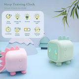Kids Digital Alarm Clock Night Lights Sleep Trainier 2 Alarms 6 Ringtones Time Temperature Display Sound Control Snoozing Gifts