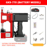 Electric sewing portable small wireless woven bag GK9-770 hine, packaging and sealing hine