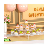 Stand,Clear Acrylic Legs Half Moon Server Cupcake Dessert Stand for Display or Collections