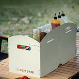 Foldable Gas Stove Windshield with Storage Layer - Ultra-Light Portable Camping Accessory