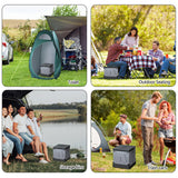 Foldable Toilet with Lid - For Adults and Kids, Hiking, Camping, Outdoor, Car, Odor Proof