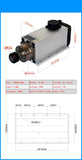 800W 1.5W 2.2KW 3.5KW 4.5KW 6KW CNC Spindle Motor 220V 380V Air Cooled Milg hine Z Axis Shaft ER20 ER25 ER32 Collet Chuck