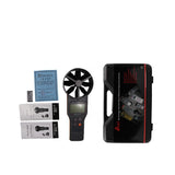 AZ89191 AZ-89191 Bluetooth-compatible Air Flow Velocity Volume and Temperature Wind Speed Measures Meter Range 0.20~30.00 M/S