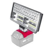 35W 11800LM LED Work Light Rechargeable Outdoor Portable Emergency Flashlight for Milwaukee 14.4V-18V Li-ion Battery